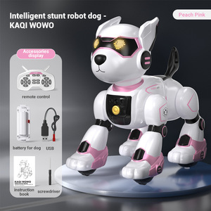 Nouveauté : Chien robot intelligent R27 à commande vocale, en plastique ABS, animal électronique, jouet interactif pour l'éducation précoce des enfants - Product Image 5
