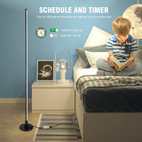 Lampe sur pied LED multicolore à changement de couleur RGB, moderne, fabriquée au Vietnam, lampe d'angle intelligente Wifi