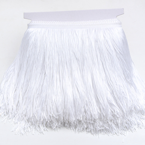 10 Metri di Nastro in Pizzo di Poliestere a Due Fili con Frange e Nappe, Lunghezza 20cm, Colore Neon, per Abiti Latini e Costumi da Palcoscenico - Product Image 4