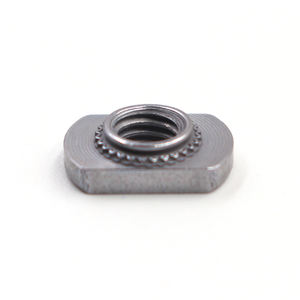 Écrou auto-serrant à plaque rectangulaire moletée avec filetage interne M6 M8 - Product Image 1