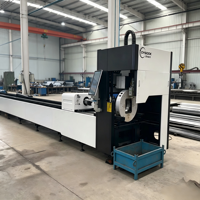 Découpeuse laser à fibre CNC pour tubes métalliques de 8 mm à 350 mm, machine de découpe laser pour tubes carrés et circulaires en acier, fer et aluminium