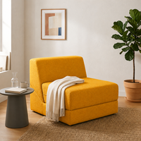 Sofá Cama en Forma de L de Tela Moderna, Silla Convertible Plegable y Suave para Hotel, Apartamento, Dormitorio, Sala de Estar