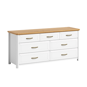 <span class=keywords><strong>Commode</strong></span> moderne à 7 tiroirs en chêne massif, fabrication directe d'usine, <span class=keywords><strong>commode</strong></span> à 7 tiroirs blanche - Product Image 2