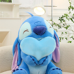 Muñeco de peluche cosido de <span class=keywords><strong>Lilo</strong></span> & Stitch, juguete de moda, muñeco para máquina de garras, almohada de corazón para niñas, juguete de peluche. - Product Image 4