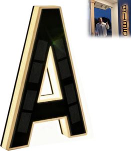 LED Solar Powered Lights Waterproof LED House Numbers-Black Modern Design for Outdoor Use for Garden Yard Street Home Decoration - Product Image 2