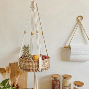 Artilady Macramé Bohème Tressé Grand Porte-Plante Suspendu Support de Pot de Fleurs Écologique pour Cuisine, Salon, Mur Végétal - Product Image 3