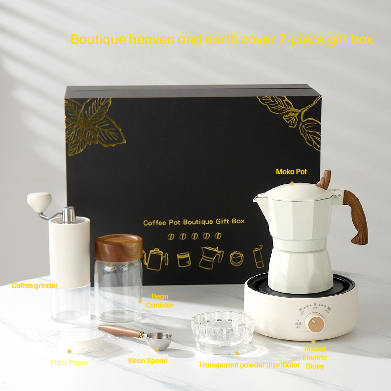coffret cadeau noir-valve unique-ensemble sept pièces blanc