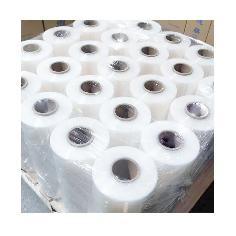 Pangda Free Sample 1200ft 500% Stretch Wrapping Clear Film Wrap Moving Packaging Heavy Duty Shrink Film Pd