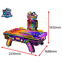 Nouvelle machine de jeu d'arcade de hockey sur air à monnayeur pour 2 joueurs avec tableau de scores électronique LED, pour sports d'intérieur en centre commercial et parc d'attractions