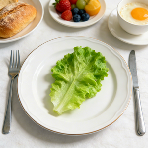 Lifelike Plastic Eco-Friendly Artificial Lettuce Leaves Realistic French Butter Prop Iceberg Lettuce BBQ Restaurant Food Display - Product Image 2