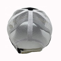 Gorra de camionero de diseño personalizado, gorra de algodón y poliéster con bordado 3D en blanco y negro, con 6 paneles para motores deportivos