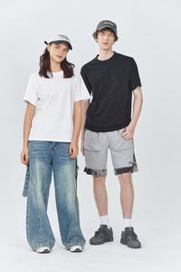 Low price 180g Bulk Adult Men apparel Women 100% Cotton Anti-Pilling Silk <b>Screen</b> Printed Casual Crew Neck T Shirts for men - Product Image 4