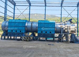 Beston grubu 10-15m ³/h biyochar yapma makinesi biyokütle ısıl bozunum tesisi palmiye kabuğu karbonizasyon fırını - Product Image 3
