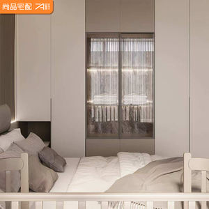 WISION <span class=keywords><strong>Armadio</strong></span> Guardaroba <span class=keywords><strong>a</strong></span> <span class=keywords><strong>Ponte</strong></span> con Toeletta Incorporata Eco-Sostenibile con 5+ Cassetti in Vetro di Lusso Moderno per Laboratorio e Hotel - Product Image 3