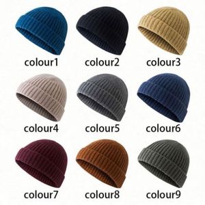 New Design Support Embroidery Outdoor Sports Cycling Vintage Winter Beanie Pure <b>Hat</b> <b>for</b> Men and Women - Product Image 3