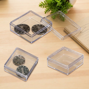 Boîtier PS en plastique transparent de haute qualité avec couvercle séparé, adapté à l'emballage de boîtes en plastique - Product Image 2