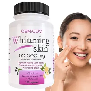 90000 mg haut aufhellendes kollagen kapsel pillen vitamin c hyperpigmentierung pflege anti aging reine leuchtende saubere haut kapsel