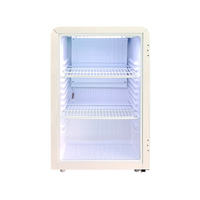 Mini-réfrigérateur de table MEISDA SC68A 68L avec porte vitrée transparente, refroidissement direct, pour la présentation de bières