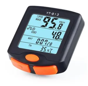 Thermomètre rétro-éclairé étanche à la pluie, fourniture directe d'usine en chine, compteur de vitesse de vélo sans fil, écran LCD, odomètre, chronomètre