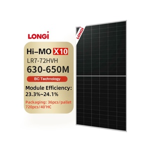 Módulos Solares Monocristalinos de Media Celda con Tecnología HPBC Longi Hi-Mo X10 LR7-72HVH, Paneles Fotovoltaicos - Product Image 1