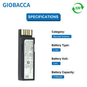 แบตเตอรี่เครื่องสแกนบาร์โค้ดสำหรับ Zebra DS3678 3100mAh 3.6V ชนิดกึ่งโซลิดสเตท LiCoO2 Cathode - Product Image 5