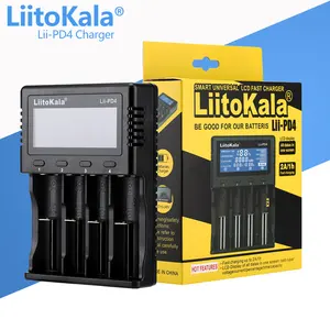 Зарядное устройство Liitokala Lii-PD4 LCD 3,7 V 18650 18350 18500 16340 20700B 21700 20700 10440 14500 26650 1,2 V AA AAA NiMH для литиевых батарей