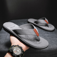 Vente en gros d'usine, tongs en toile antidérapantes pas chères, logo personnalisé de haute qualité pour hommes, EVA unisexe, été, plage