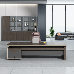 Escritorio de Oficina de Lujo de Alta Calidad, Diseño Moderno en Forma de L, Mesa Ejecutiva de Madera, Escritorios para Jefes de Foshan - Product Image 5