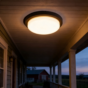 Lámpara de Techo para Exteriores, <span class=keywords><strong>LED</strong></span>, de Montaje Empotrado, para Pared o Techo, Redonda, para Patio, Balcón, <span class=keywords><strong>Terraza</strong></span> - Product Image 4