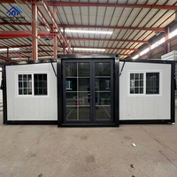 Casa Container in Acciaio Pieghevole Espandibile a Doppia Ala di Lusso 2026 Più Venduta, 3 Camere da Letto, Moderna Prefabbricata, per Magazzino o Abitazione
