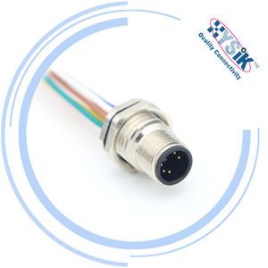 M12สายเคเบิลขึ้นรูป6ขา IP67กันน้ำตัวผู้ตัวเมียสายเชื่อมต่อเซ็นเซอร์พลังงานเทอร์มินัลแบบคู่ - Product Image 5