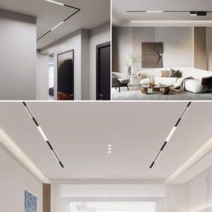 Système <span class=keywords><strong>d</strong></span>'<span class=keywords><strong>éclairage</strong></span> LED magnétique encastré en aluminium LOSO Professional Project Lamp pour magasins, hôtels, bureaux - Product Image 5