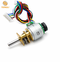 Moteur pas à pas à engrenages 2 phases GM12-15BY 5V 12V, boîte de vitesses à engrenages droits métalliques de 15 mm, haute précision, rapport de réduction de 10:1 à 380:1 pour caméra et robot