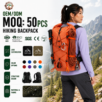 Sac à dos de randonnée imperméable en nylon à fermeture roll-top 15L, léger et respirant, pour cyclistes