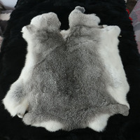 Peau de lapin pleine grandeur, épaisse et mature, couleur rare, tannée, pour coussin de siège, décoration intérieure, ornement, présentation et artisanat