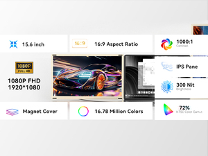 Màn hình di động OEM S6, màn hình kép <span class=keywords><strong>IPS</strong></span> Full HD 1080p, màn hình di động với 120% SRGB, màn hình ba di động cho <span class=keywords><strong>laptop</strong></span> - Product Image 5