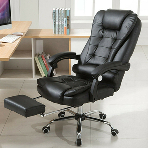 Haute qualité 7 points Massage 360 pivotant <span class=keywords><strong>ergonomique</strong></span> en cuir Pu <span class=keywords><strong>chaise</strong></span> à dossier haut <span class=keywords><strong>chaise</strong></span> de <span class=keywords><strong>bureau</strong></span> de Massage <span class=keywords><strong>ergonomique</strong></span> avec repose-pieds - Product Image 4