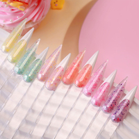 Fournitures d'Ongles Vente en Gros de Haute Qualité Constructeur de Couleur Pots de Vernis à Gel Uv Logo Personnalisé 1Kg Extension d'Ongles Constructeur de Gel à Ongles en Gel Dur