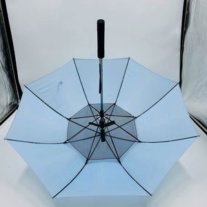 Paraguas Recto Automático de Diseño Clásico Innovador con Ventilador a Batería, Logotipo Personalizado, Protección Solar para Exteriores en Verano - Product Image 4