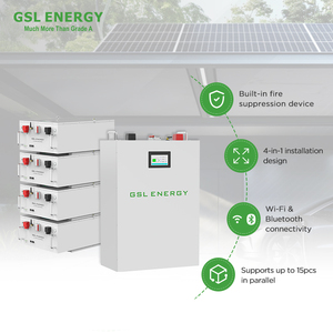 GSL ENERGY 10Kw 锂电池 51.2V 205Ah LFP 电池 立式机架式 可堆叠壁挂式 太阳能 Lifepo4 电池 - Product Image 3