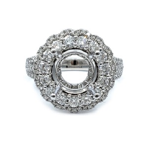 Bague de Fiançailles Classique Semi-Montée en Or Blanc Massif 18 carats de Haute Qualité avec Diamant Véritable de 0,82 ct, Idéale pour Mariage et Fêtes, Meilleures Ventes OEM - Product Image 1