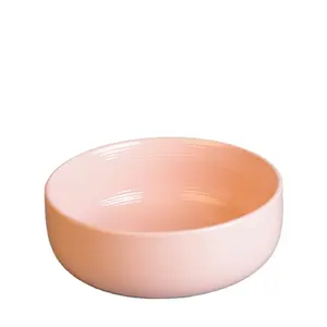Keramik Sehat Mangkuk Sereal 6 "Mangkuk Sarapan Mangkuk Buah Merah Muda