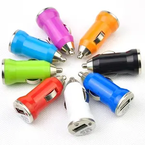 5V 1A Bullet Mini USB Car Phone Charger Socket Fast Charging For iPhone 13 Samsung S9 Xiaomi Huawei Car USB Charger Adapter
