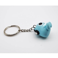 Porte-clés PVC design personnalisé pendentif porte-clés 3D Anime en caoutchouc souple breloques de dessin animé 3D mignon