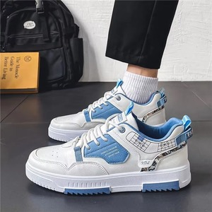 Zapatos Deportivos Casuales para Hombre, Zapatos Blancos de Plataforma, Estilo Moderno y Versátil para Caminar - Product Image 1