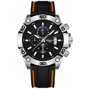Drioshipping 2502 Cronógrafo deportivo Reloj para hombre Reloj de cuarzo de lujo de marca superior Impermeable Característica luminosa Acero inoxidable - Product Image 4