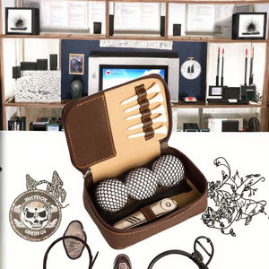 New Arrival Portable Waterproof RFID PU Zipper <b>Golf</b> <b>Gift</b> <b>Set</b> Accessories Ball Holder Tee Bag Small <b>Golf</b> Ball Carry Case - Product Image 3