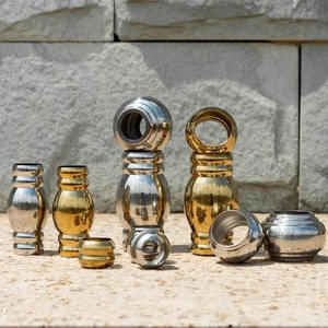 Boule de lanterne décorative épaissie en acier inoxydable 304 et 201 avec motif en bambou - Product Image 5