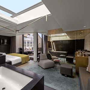 Collection de meubles de chambre à coucher d'hôtel et d'appartement 5 étoiles modernes de luxe Panneau en bois pour hall d'entrée et salon pour Holiday <span class=keywords><strong>Inn</strong></span> - Product Image 2