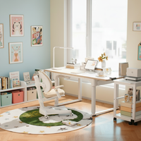 Bureau d'étude pour enfants réglable en hauteur haut de gamme (56-81 cm) |   Table d'apprentissage robuste pour enfants à double moteur, capacité 100 kg